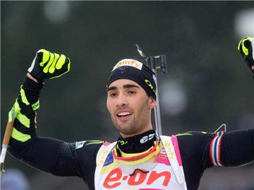 Martin Fourcade war läuferisch zu stark für die Konkurrenz. Foto: Kay Nietfeld