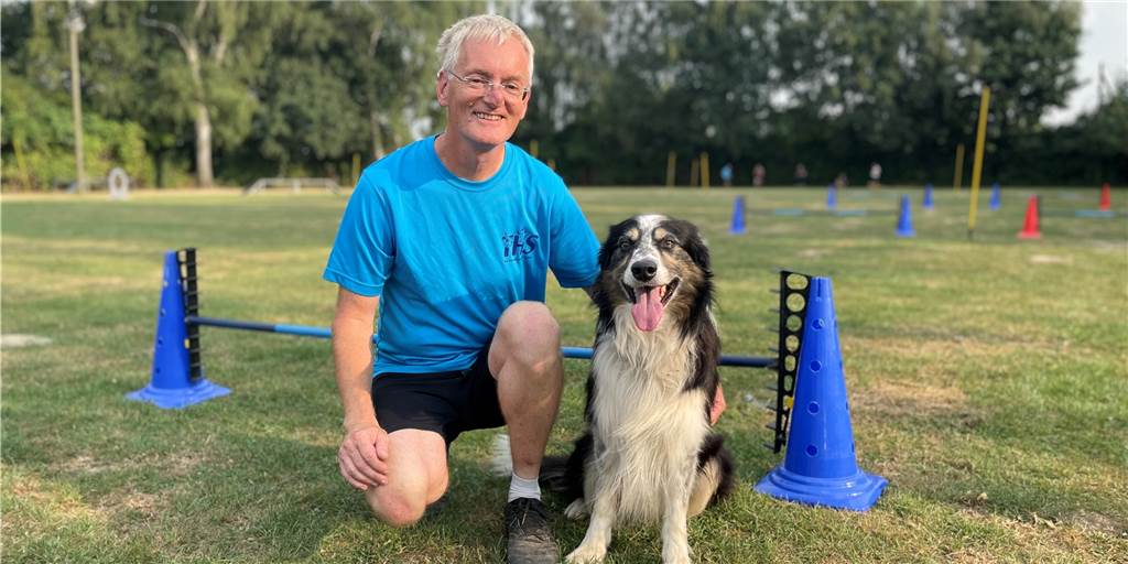 „Ein Hund ist der ideale Trainingspartner“ - Leichtathletik mit dem Hund Martin Schlockermann hat mit Border Collie Tweed in diesem Jahr die deutschen Meisterschaften gewonnen.