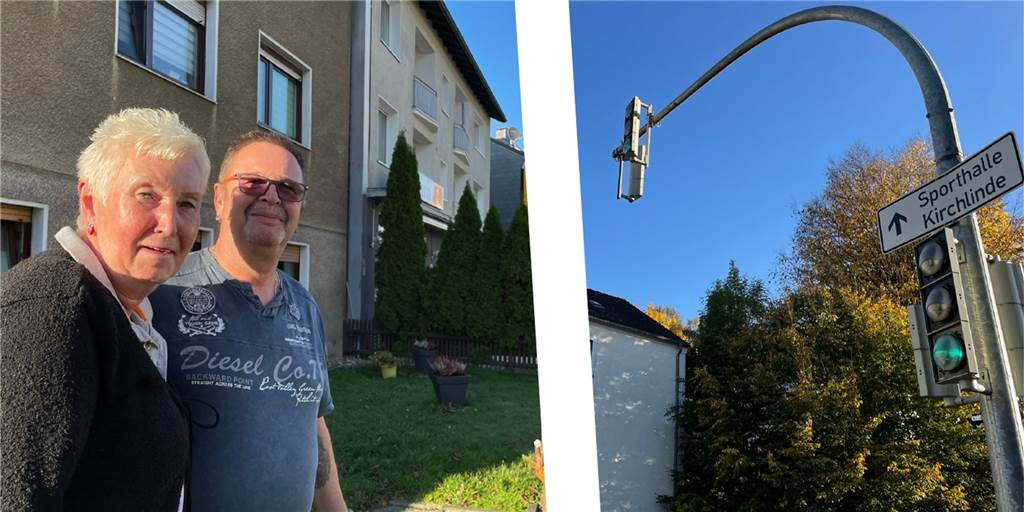 Schuhpaare an Dortmunder Ampel: Ungewöhnlicher Schmuck ist plötzlich weg Martin und Ute Monteton sind verwundert: Die Schuhpaare, die teils über der Ampel direkt vor ihrer Haustür in Kirchlinde hingen, sind plötzlich verschwunden.