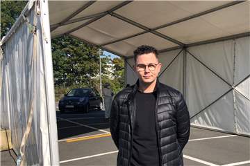 Mathias Sittek, Veranstaltungsleiter der Forum GmbH, zieht nach sechs Monaten eine Bilanz zm Testzentrum am Stadtmittelpunkt.