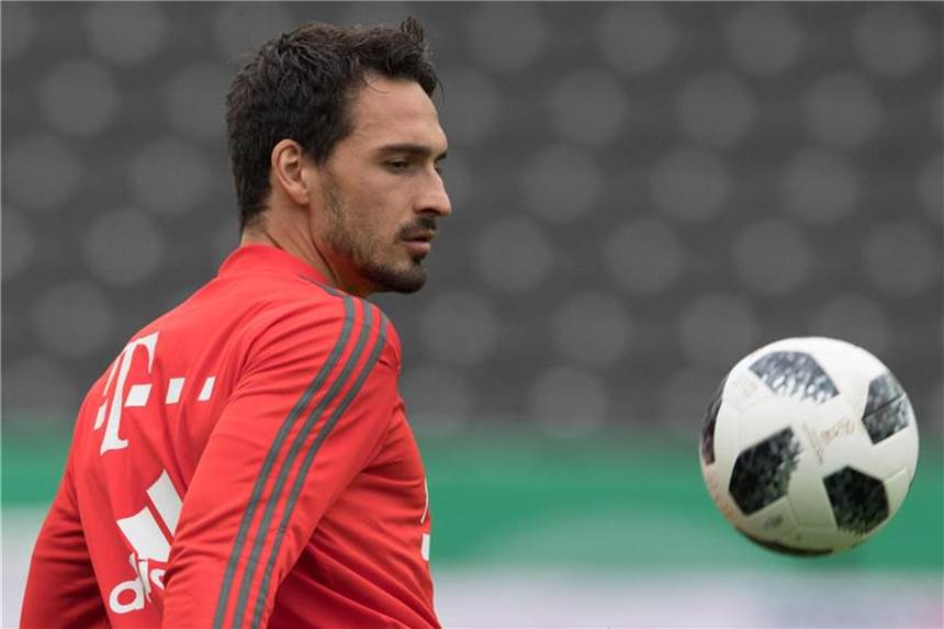 Hummels nach Pause im Training des FC Bayern zurück Mats Hummels trainiert wieder mit dem FC Bayern München. Foto: Soeren Stache