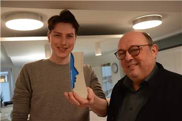 Matteo Frenke (l.) und sein ehemaliger Chef Rolf Dirksen