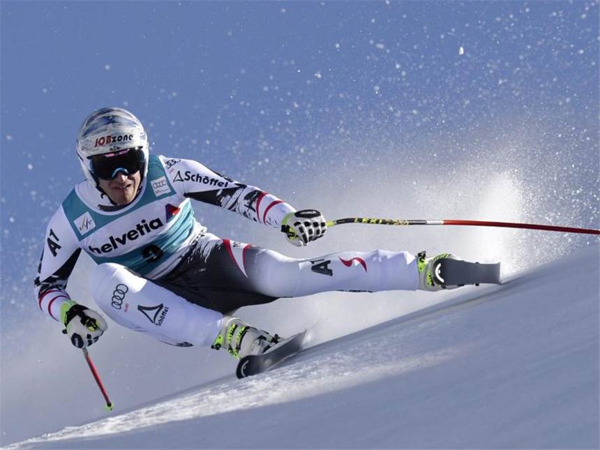 Mayer gewinnt Abfahrt - Svindal im Gesamtwertung vorn Matthias Mayer siegte bei der Weltcup-Abfahrt in Lenzerheide. Foto: Jean-Christophe Bott