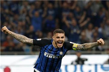 Mauro Icardi und Inter Mailand haben am letzten Spieltag das Champions-League-Ticket gelöst. Foto: Antonio Calanni/AP
