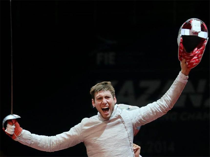 Deutsche Säbelfechter in Padua auf Rang zwei Max Hartung wurde beim Weltcup in Padua Dreizehnter. Foto: Sergei Ilnitsky