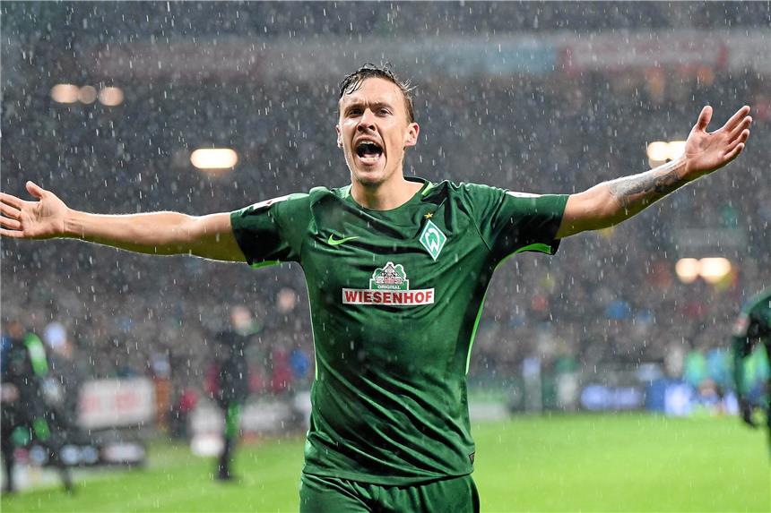 Max Kruse erzielte beim 4:0 gegen Hannover 96 drei Tore für Werder.