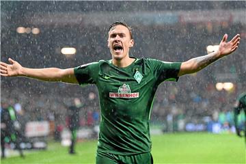 Max Kruse erzielte beim 4:0 gegen Hannover 96 drei Tore für Werder.