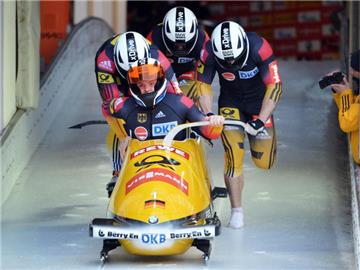 Maximilian Arndt und seine Crew Kevin Korona, Alexander Rödiger und Ben Heber holten ihren zweiten Saisonsieg. Foto: Daniel Naupold