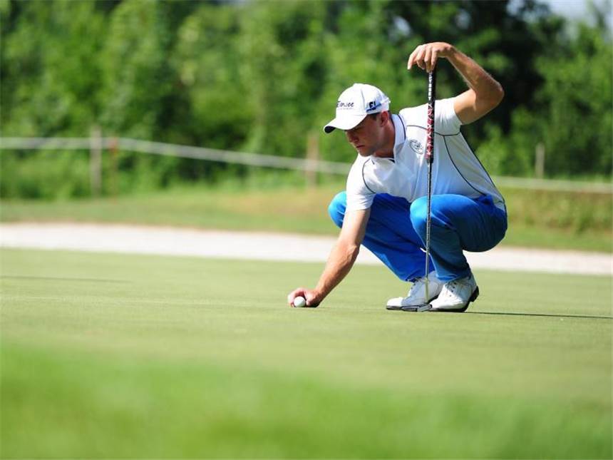 Kieffer rutscht bei Open de España aus Top 20 Maximilian Kieffer hatte in Barcelona keinen guten dritten Turniertag. Foto: Marc Müller