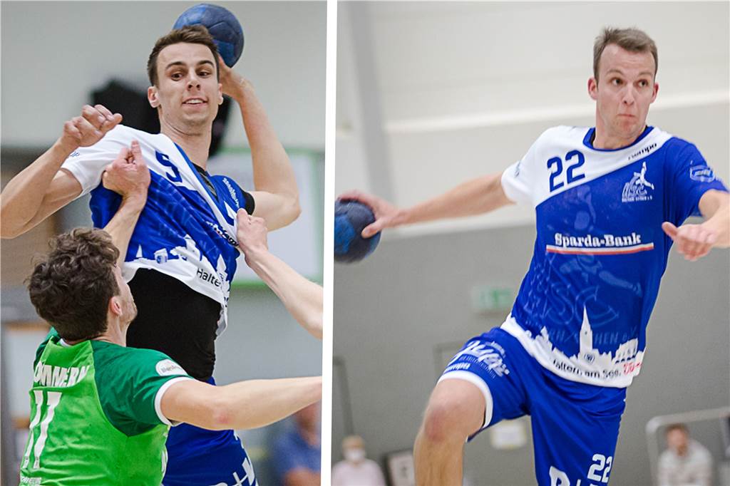 Zwei alte Bekannte für den HSC Haltern-Sythen: „Die perfekten Transfers“ Maximilian (l.) und Johannes Beumer tragen von nun an wieder das Trikot des HSC Haltern-Sythen.