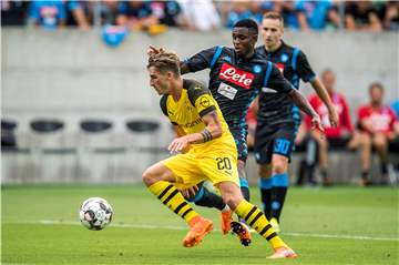 Maximilian Philipp erzielte den einzigen BVB-Treffer gegen Neapel.