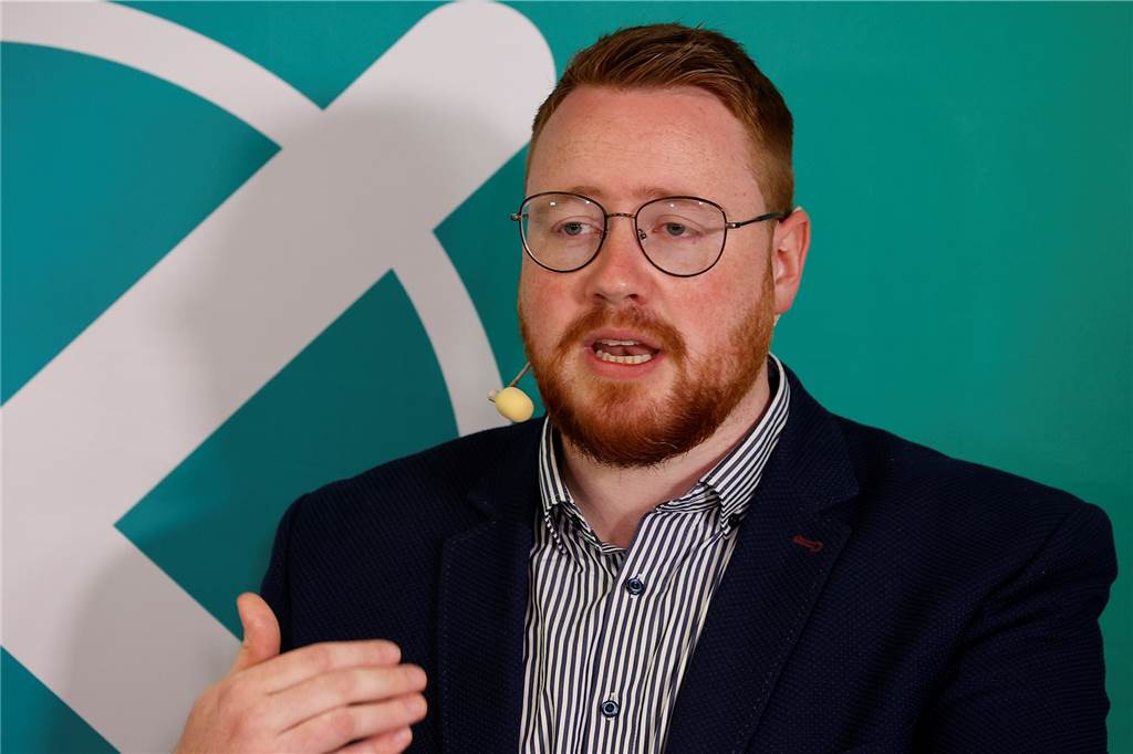 Maximilian Ziel (32) bildet gemeinsam mit Regina Ranft das Sprecherduo des Kreisverbandes Unna von Bündnis 90/Die Grünen.