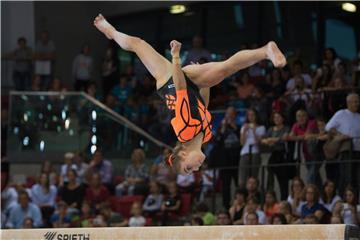 Medaillenhoffnung bei der Turn-WM in Montreal: Tabea Alt auf dem Schwebebalken. Foto: Deniz Calagan