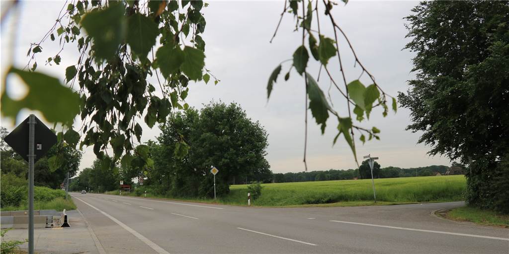 Pläne für den Kreisverkehr Rentforter Straße sind Geschichte Blick auf eine Straße