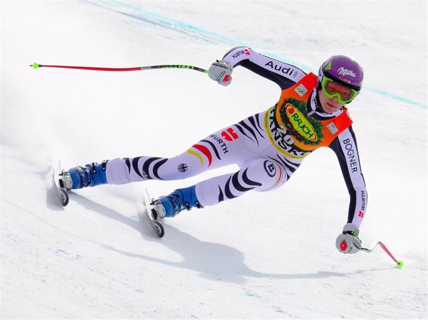Vonn vor Kugel-Gewinn - Höfl-Riesch Super-G-Sechste Mehr als Rang sechs war für Maria Höfl-Riesch beim Super-G in Bansko nicht drin. Foto: Vassil Donev
