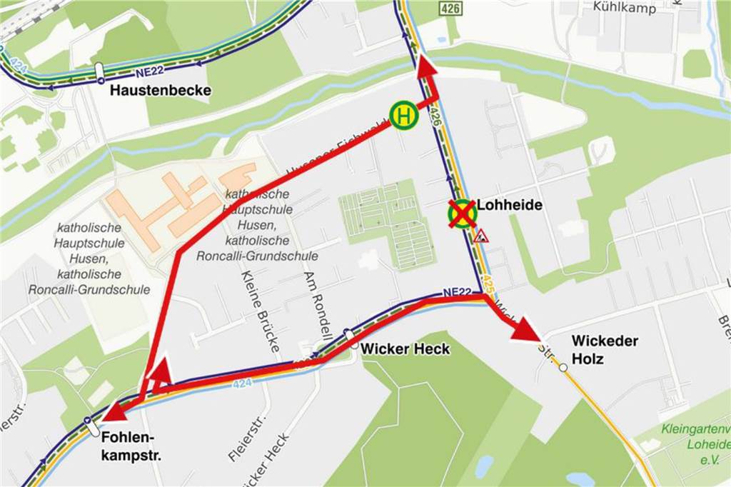 Tagesbruch: Wichtige Straße muss gesperrt werden Mehrere Buslinien müssen Umleitungen fahren.
