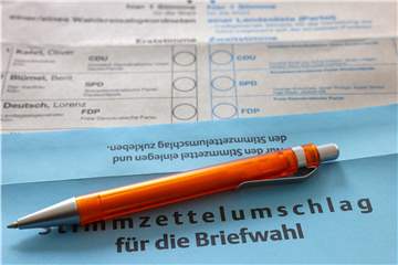 Briefwahl-Zettel zur Landtagswahl