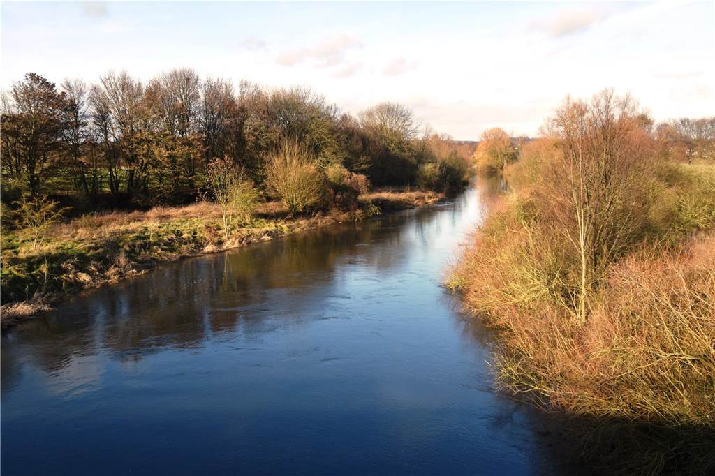 Ansicht des Flusses Lippe in Lünen. 
