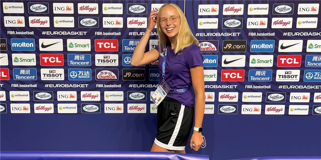 Europameisterschaft im eigenen Land: Eine Wernerin ist hautnah dabei Mein Arbeitsbereich in der LANXESS Arena: Die Mixed Zone, die alle Spieler nach den Spielen durchqueren.