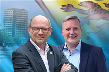 Meist uneins: Rainer Schmeltzer (l.) und Jürgen Kleine-Frauns.