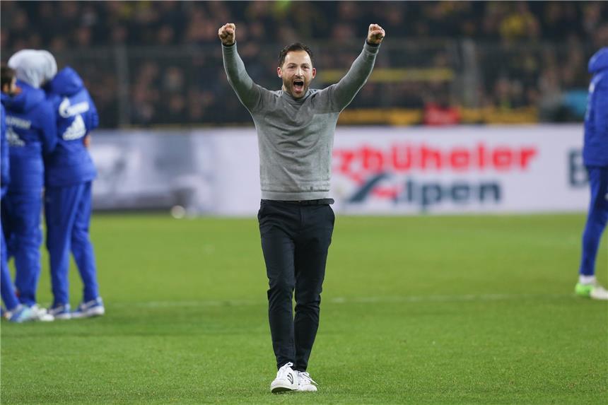 Meisterstück im Revierderby: Schalke-CoachDomenico Tedesco.