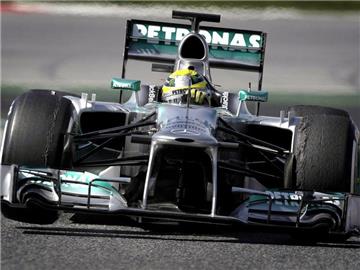 Mercedes-Pilot Nico Rosberg fuhr bei den Tests hervorragende Zeiten. Foto: Alberto Estevez