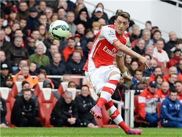 Mesut Özil hat großen Anteil am jüngsten Höhenflug des FC Arsenal. Foto: Andy Rain