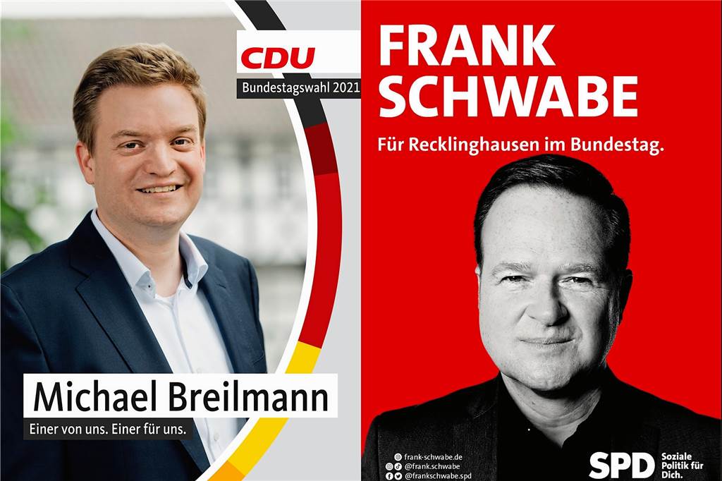 Der große Wahlplakate-Check zur Bundestagswahl Michael Breilmann (l.) und Frank Schwabe