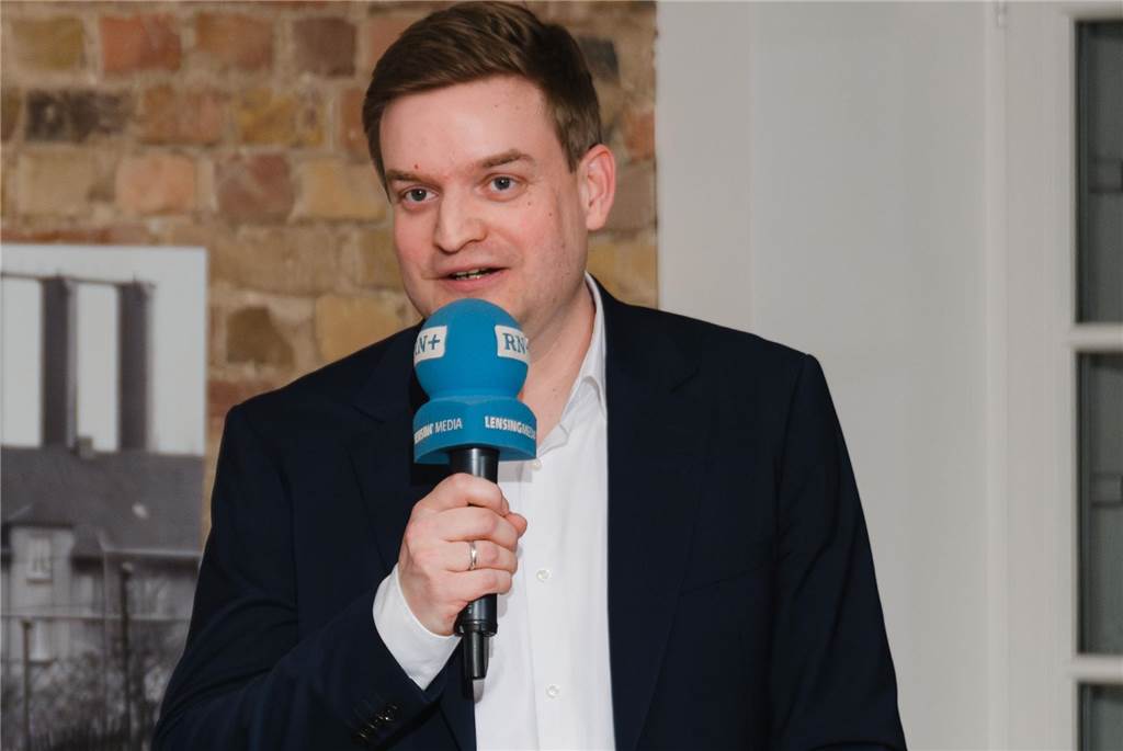 Michael Breilmann von der CDU: Bei der Wahlarena trafen in der Redaktion der Ruhr Nachrichten in Castrop-Rauxel am 6.2.2025 sieben Direktkandidaten zur Bundestagswahl aus dem Wahlkreis 120 Recklinghausen I aufeinander.