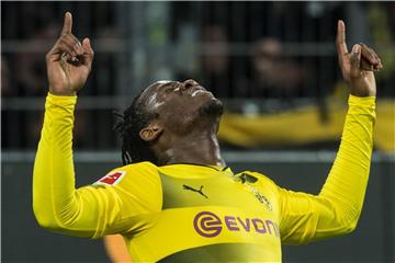 Michy Batshuayi, hier beim Spiel Borussia Dortmund - Eintracht Frankfurt. Foto: Bernd Thissen