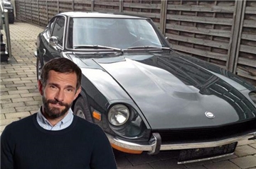 Micky Beisenherz fährt mit seinem Datsun 240z California Import bei der Rallye Garagenschätze mit.