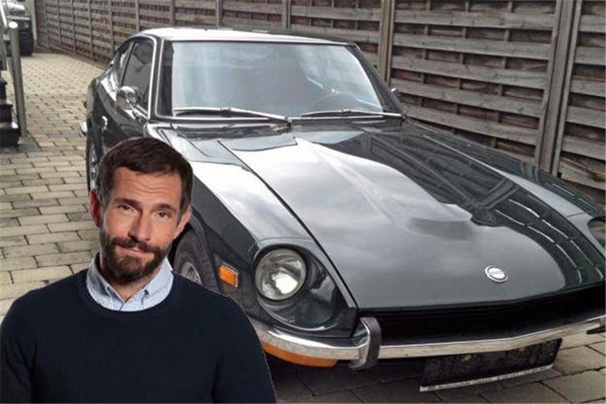 Micky Beisenherz fährt mit seinem Datsun 240z California Import bei der Rallye Garagenschätze mit.
