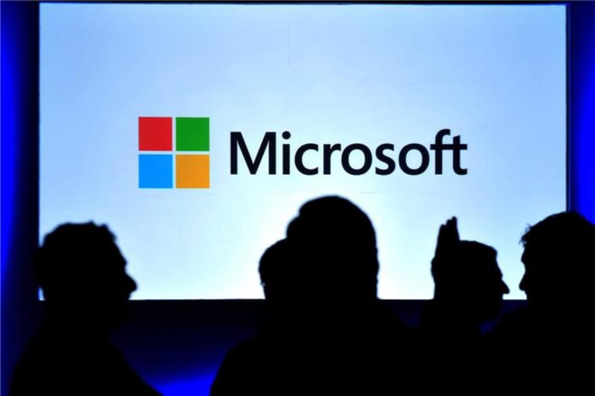 Microsoft legte wegen des boomenden Cloud-Geschäfts kräftig zu. Foto: Jagadeesh Nv/EPA FILE