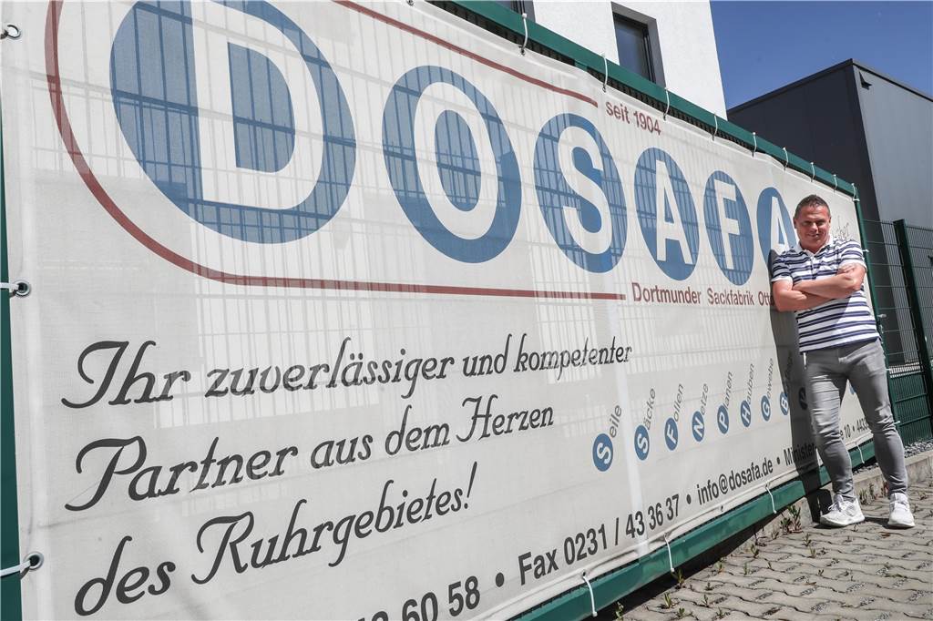 Gesichtsmasken: Wann nimmt die Sackfabrik in Eving wieder Bestellungen an? Mike Burgsmüller ist stolz auf seine Stadt: „Die Dortmunder verhalten sich vorbildlich.“