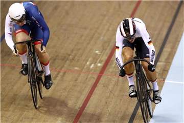 Miriam Welte (r.) kam im Sprint-Wettbewerb in Glasgow auf den vierten Platz. Foto: John Walton/PA Wire