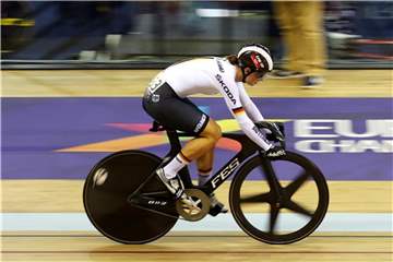 Miriam Welte wurde im 500-Meter-Zeitfahren Zweite. Foto: John Walton/PA Wire