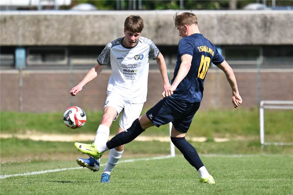 Mit 0:2 unterlag der TuS Haltern der TSG Dülmen im Landesliga-Derby und steht nun nur noch aufgrund des besseren Torverhältnisses nicht auf einem Abstiegsplatz.