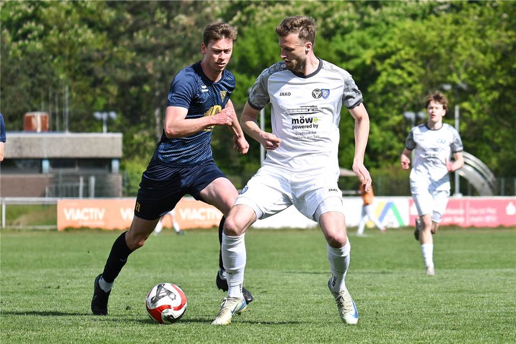 Mit 0:2 unterlag der TuS Haltern der TSG Dülmen im Landesliga-Derby und steht nun nur noch aufgrund des besseren Torverhältnisses nicht auf einem Abstiegsplatz.
