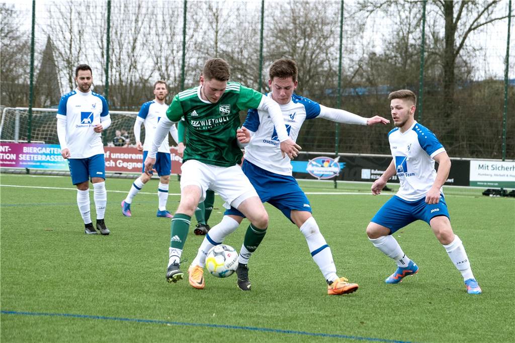 Mit 2:2 trennten sich der TuS Sythen und der TuS Velen in der Kreisliga A1.