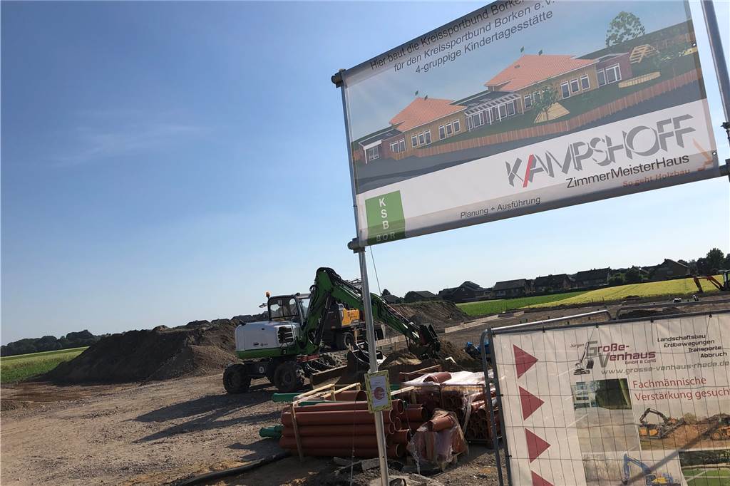 Baugebiet wächst rasant: Überquerung des Südrings soll sicherer werden Mit dem Bau des neuen Kindergartens an der Stockbreede ist bereits begonnen worden.