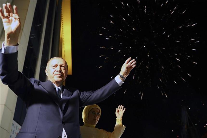Mit dem neuen System könnte Erdogan theoretisch bis 2033 an der Macht bleiben. Foto: Pool Presidency Press Service