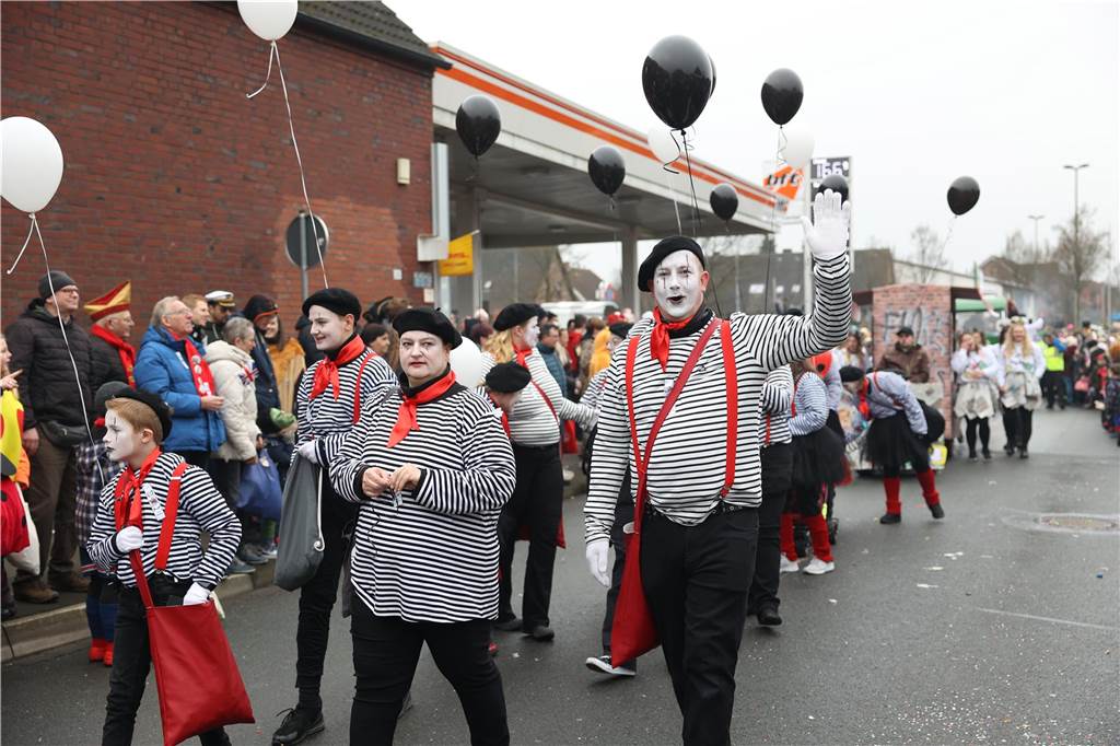 Mit den Ballons war diese Truppe auch von weiten gut zu erkennen.
