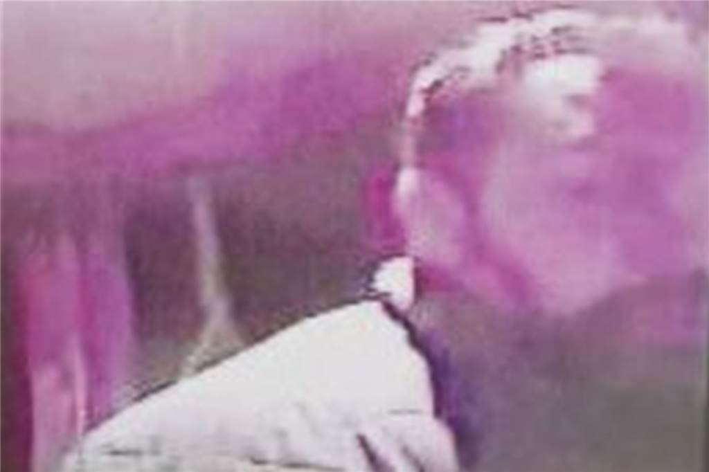 Mit diesem Bild sucht die Polizei nach einem Einbrecher.