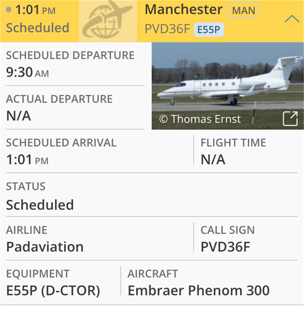 Sancho-Deal entwickelt sich zur Transferposse: BVB wartet auf Freigabe aus Manchester Mit diesem Flieger sollte Jadon Sancho am Samstag von Manchester nach Malaga gebracht werden.