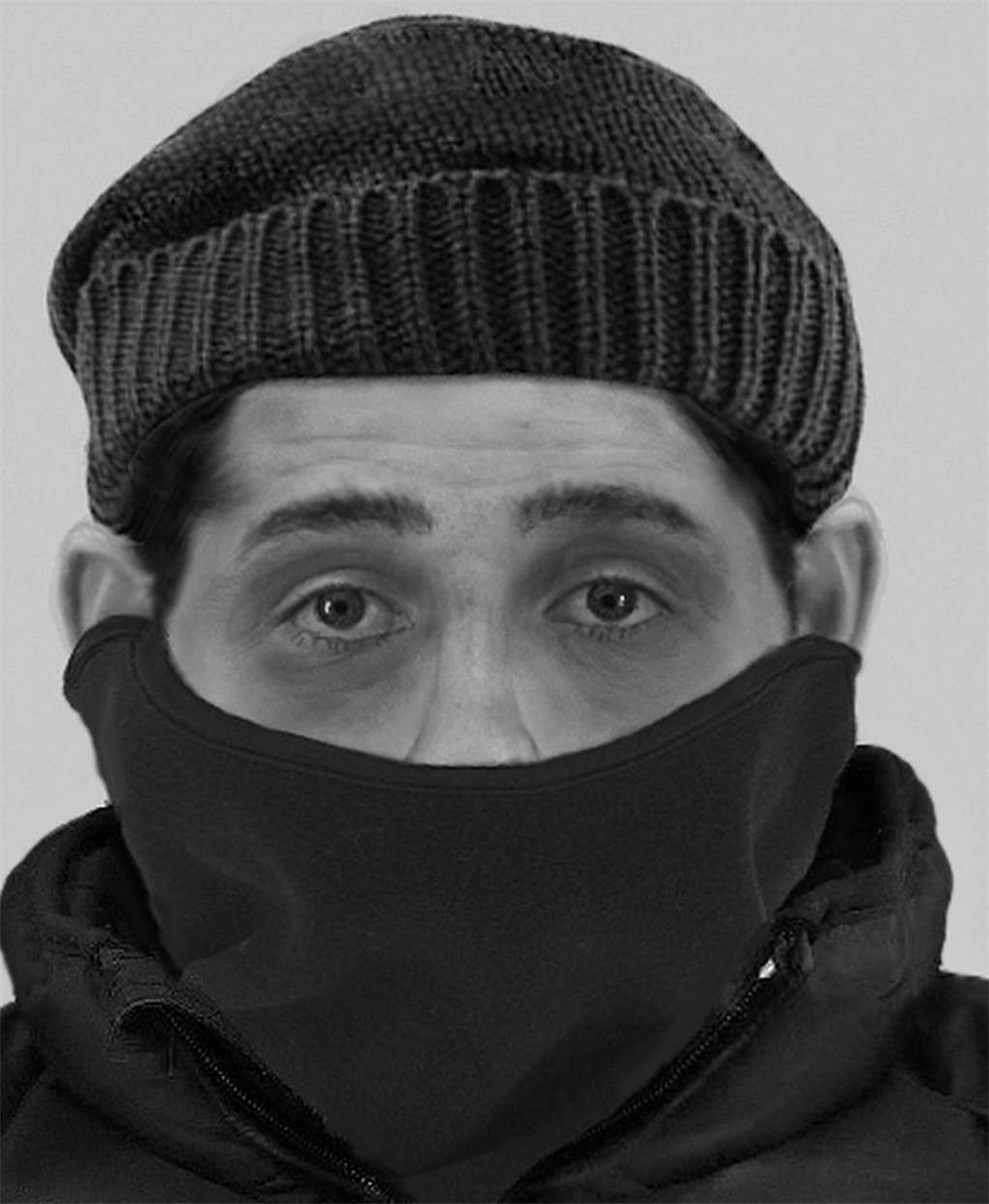 Nach schwerem Raub auf K+K in Selm: Polizei sucht mit Phantombildern nach Tatverdächtigen Mit diesem Phantombild sucht die Polizei nach dem Raub auf den K+K nach einem der Tatverdächtigen.