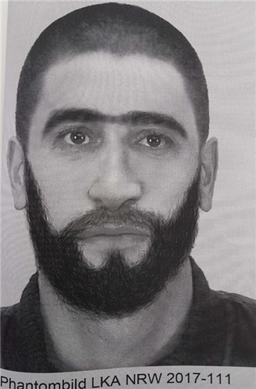 Mit diesem Phantombild sucht die Polizei nach einem Mann, der am 6. Februar in Körne eine 18-jährige Frau sexuell belästigt hat (klicken Sie auf die Zeichnung für das komplette Bild).