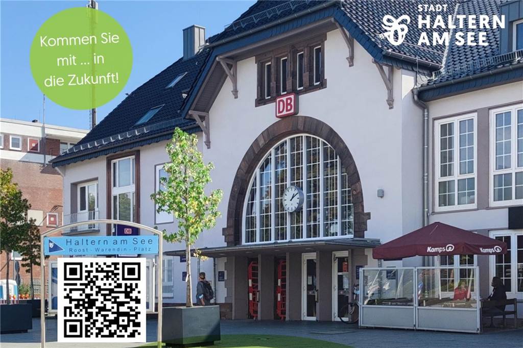 Rundgang am Bahnhofsquartier in Haltern geplant Mit diesem Plakat wirbt die Stadt für den Informationsrundgang am Bahnhof.