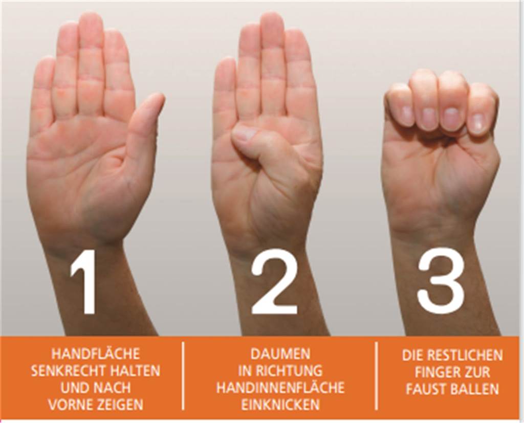 Mit dieser speziellen Handbewegung sollen Frauen in Notsituationen signalisieren, dass ihnen Gewalt droht oder sogar widerfährt.