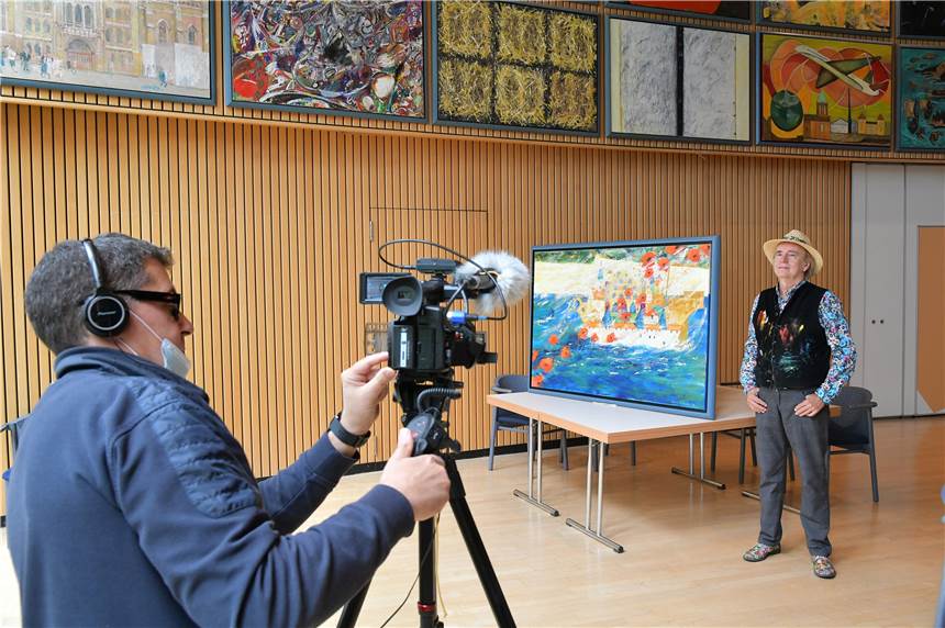 Kunstschatz mitten in Lünen: Hansetuch-Film veröffentlicht Mit einem Trailer soll das Hansetuch bekannter gemacht werden.