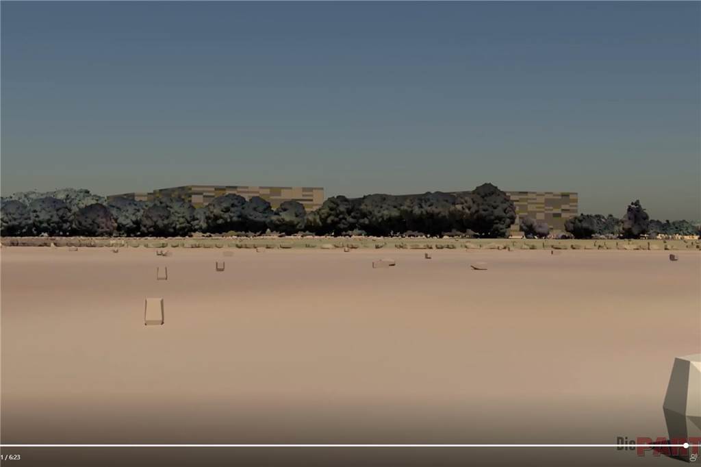 Ingo Lilienthal stellt 3D-Modell vor: So könnte der Konverter aussehen Mit einer entsprechenden Fassadengestaltung könnte der Konverter so gut es geht in die Landschaft integriert werden.
